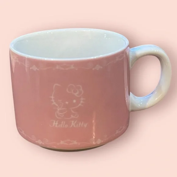 Japan Sanrio Hello Kitty Stackable Espresso Cups & Saucers Set Of 4 (2014)